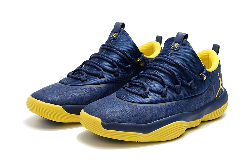 New Air Jordan Griffin Blue Yellow Shoes - Click Image to Close